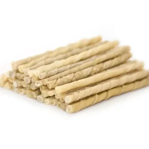 Tvistade Tuggpinnar i Råhud – 500g Naturligt Hundtugg