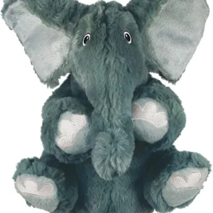 KONG Comfort Kiddos Elephant S 18 cm Plyschleksak med Uttagbart Pip