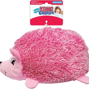 KONG Comfort Hedgehug Puppy – Pipande Valpleksak i Plysch L