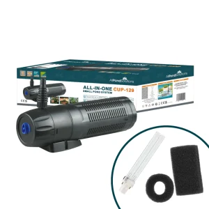 AllPondSolutions All in One CUP-129 unit 1000L/H with Spare Bulb and Foams CUP-129-KIT