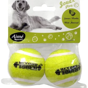 Hundleksak Tennisboll 2-p Aimé 5cm