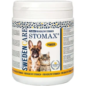 Prebiotiskt magtillskott för hund och katt 63 g Stomax Swedencare