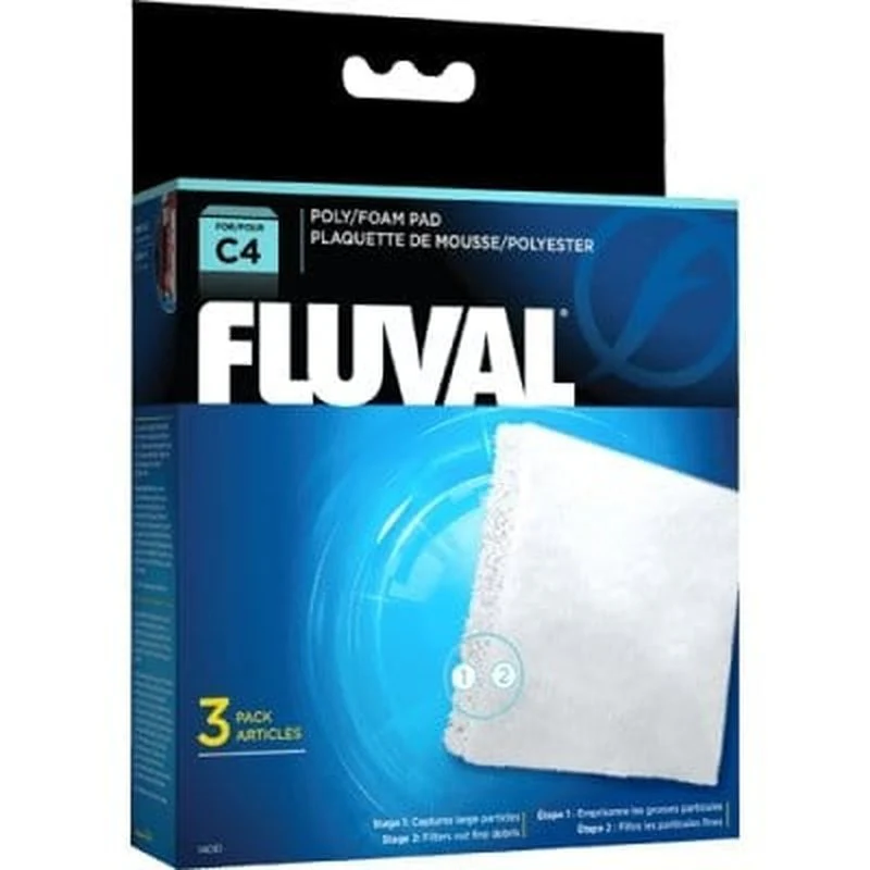 Fluval C4 Poly/Foam Pad 3 Pack - Bild 2