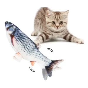 Kattleksak Sprattlande Fisk Som Rör Sig 30 cm USB